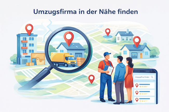 Umzugsfirma in der Nähe finden und Umzugsofferten vergleichen